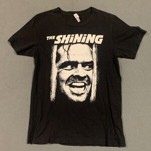 The Shining Movie T Shirt Jack Nicholson Black Cotton Blend Medium